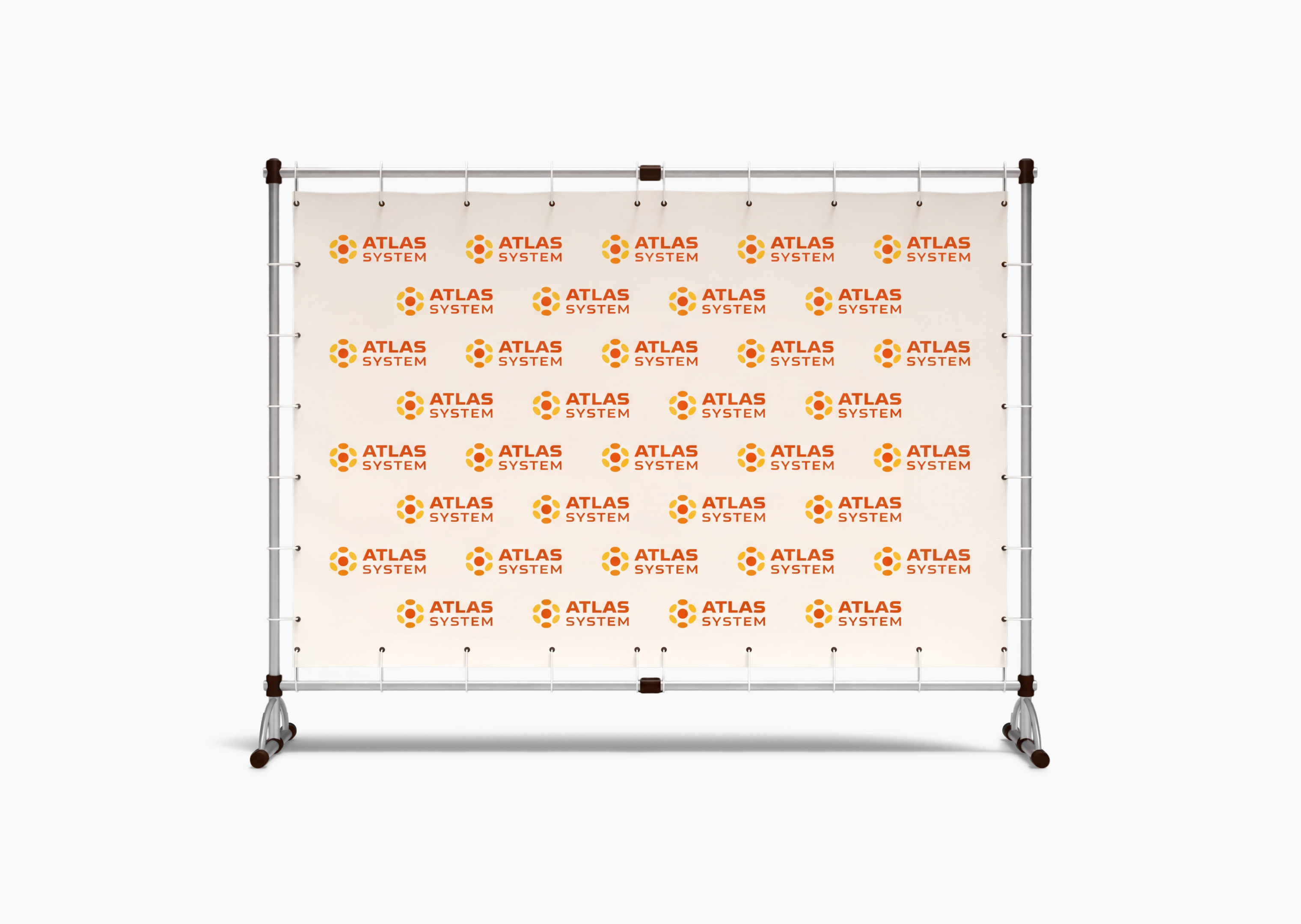 Atlas branded press wall